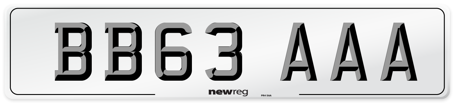BB63 AAA Number Plate from New Reg